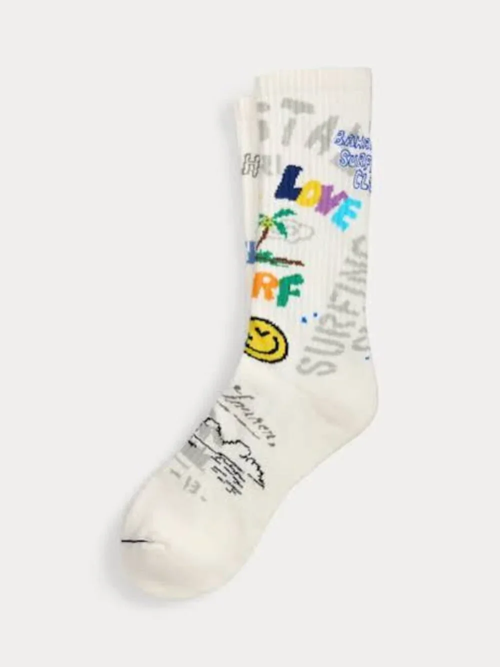 Polo Ralph Lauren Peace Love Surf Crew Socks
